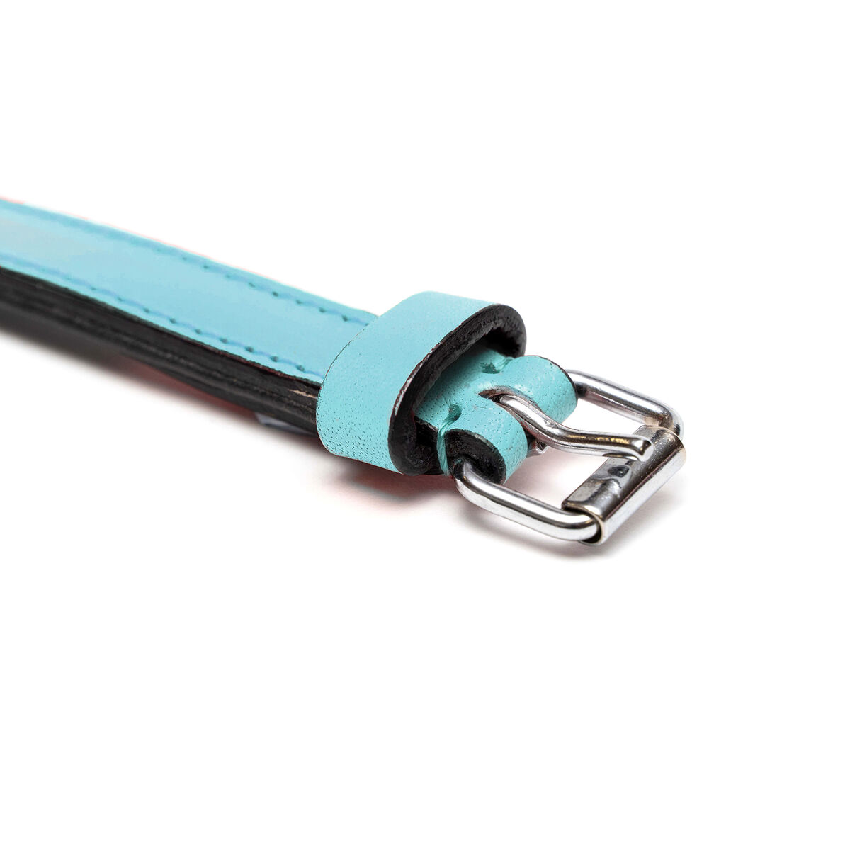 Hundehalsbånd Gloria 30 cm Polstret Lær Blå